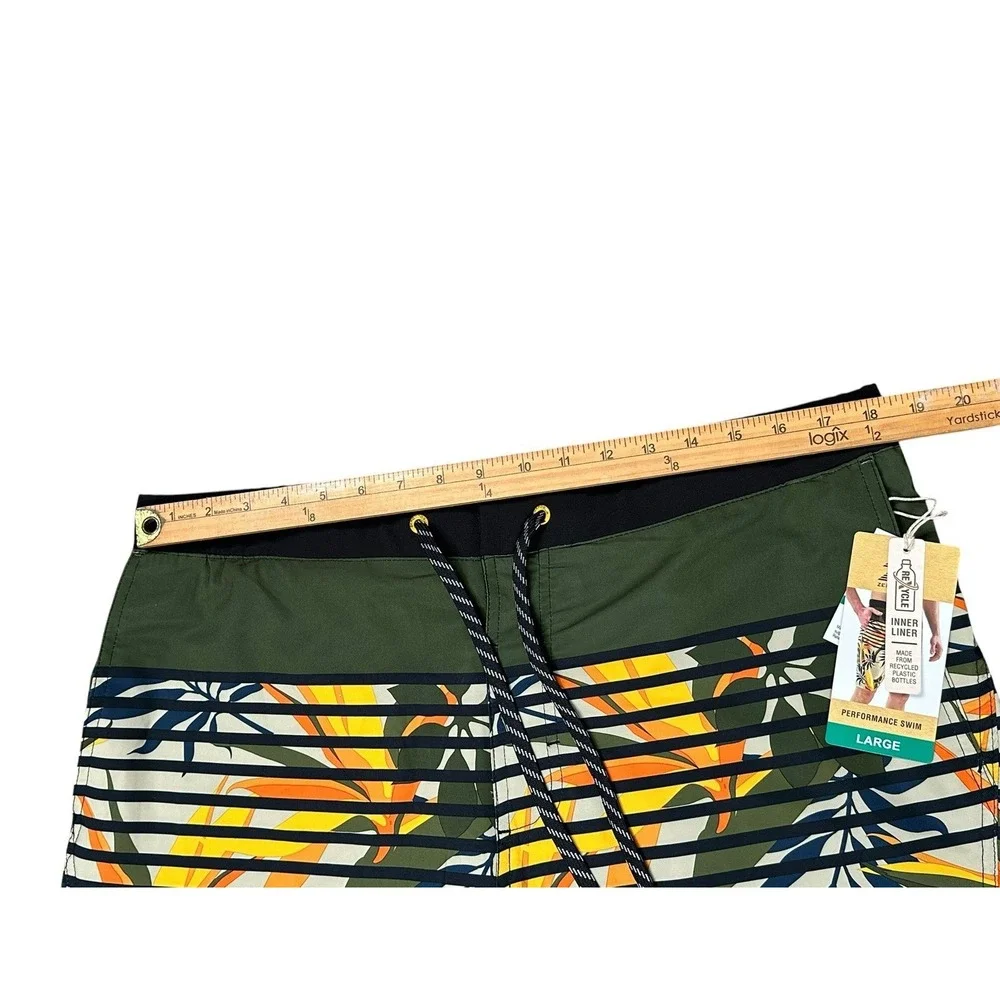 Zeroexposure Shorts Trunks Men's L Blue Tropical Lined Pocket Board Beach
